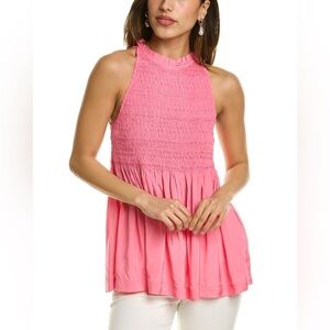 NEW Trina Turk El Rancho High Neck Tank Top Flowy